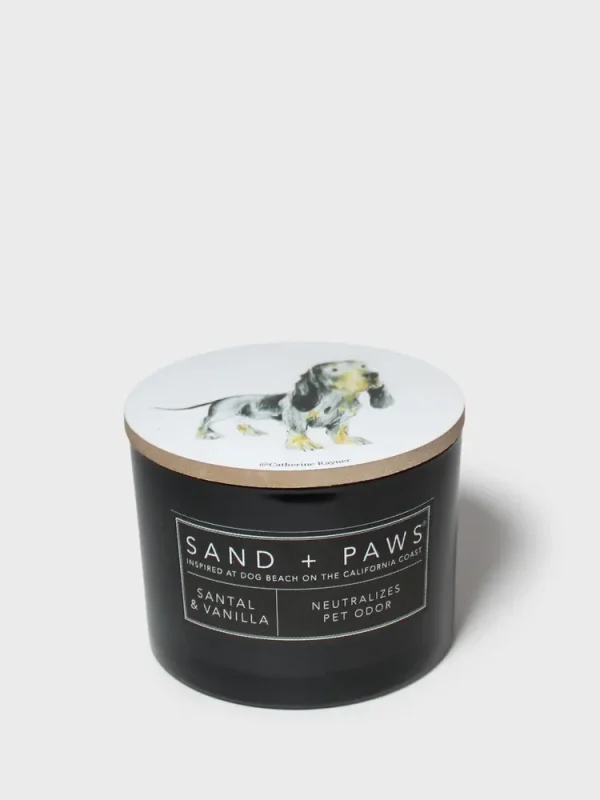 Sand + Paws Santal & Vanilla 12 oz scented candle