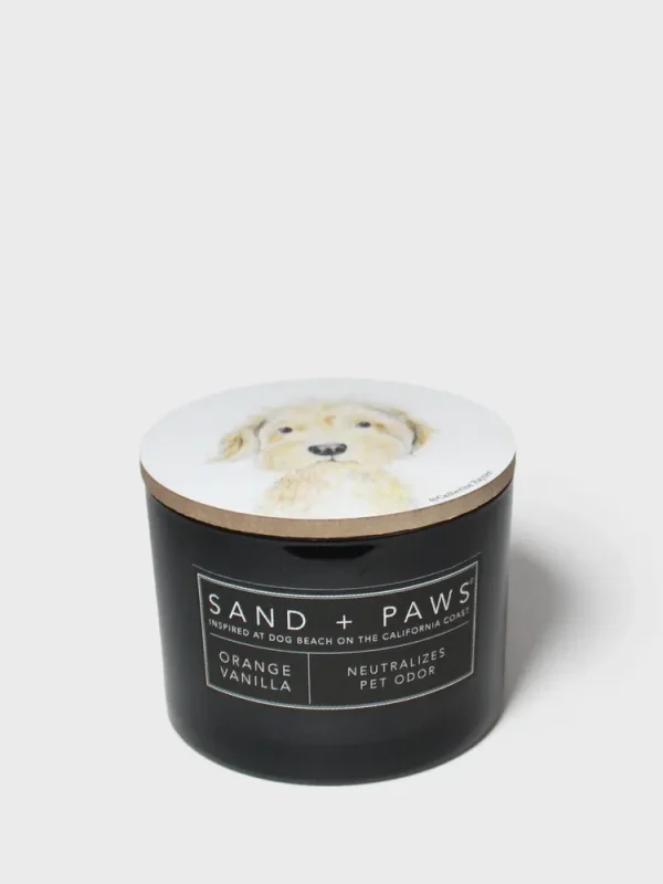 Sand + Paws Orange Vanilla 12 oz scented candle