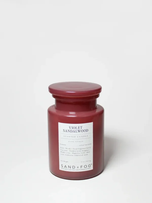 Violet Sandalwood 12 oz scented candle