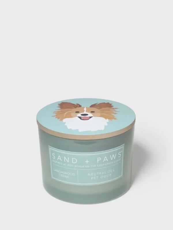 Sand + Paws Sandalwood Cedar 12 oz scented candle