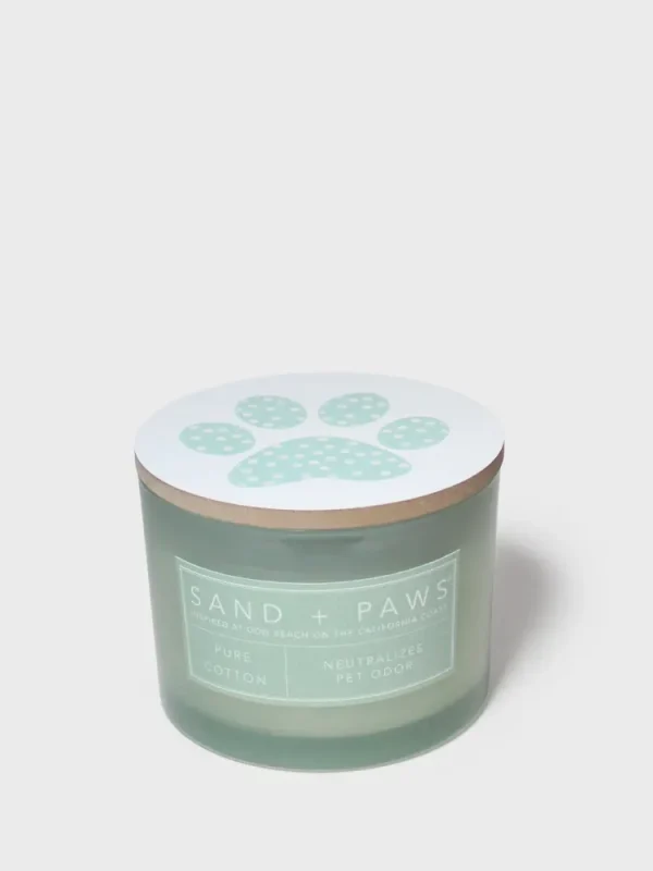 Sand + Paws Pure Cotton 12 oz scented candle