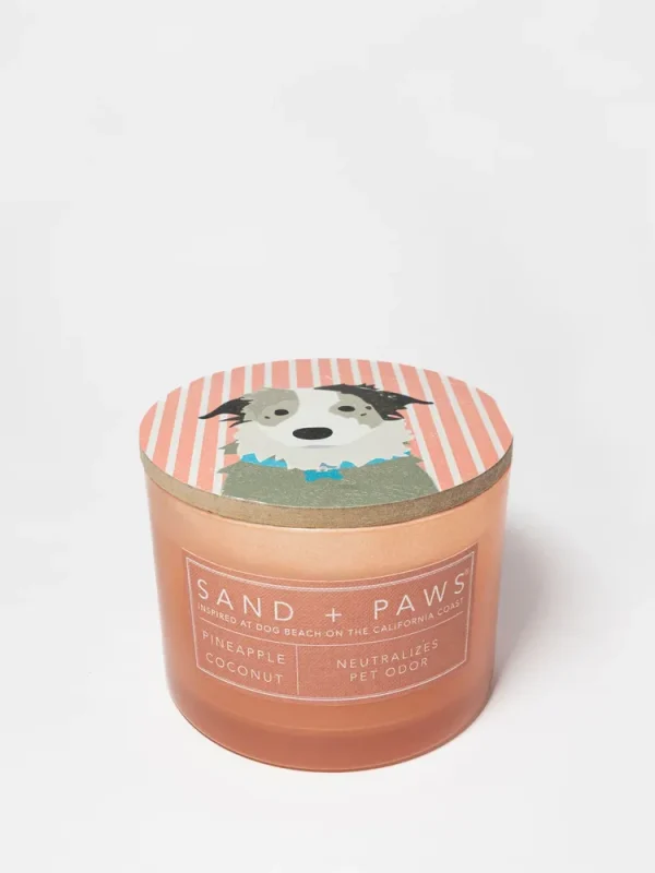 Sand + Paws Pineapple Coconut 12 oz scented candle