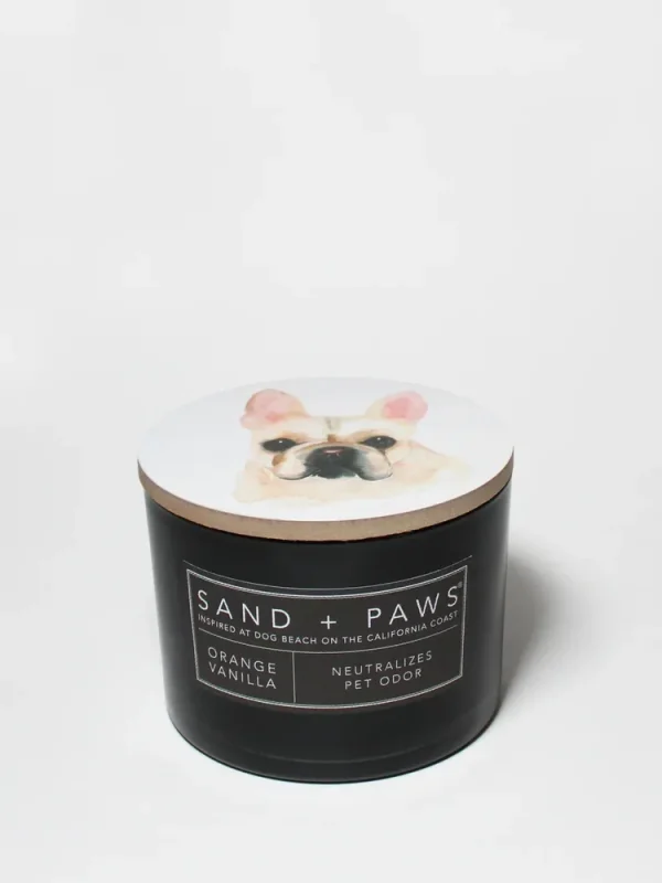 Sand + Paws Orange Vanilla 12 oz scented candle