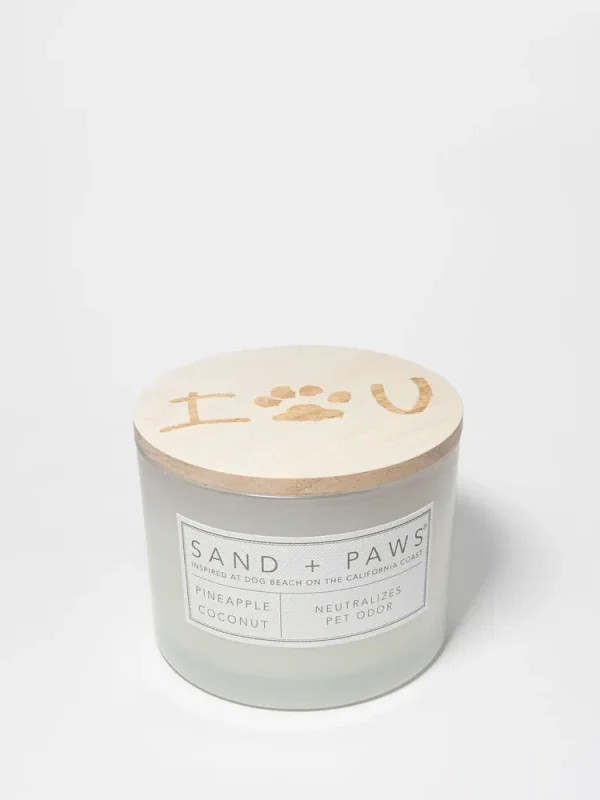 Sand + Paws Pineapple Coconut 12 oz scented candle